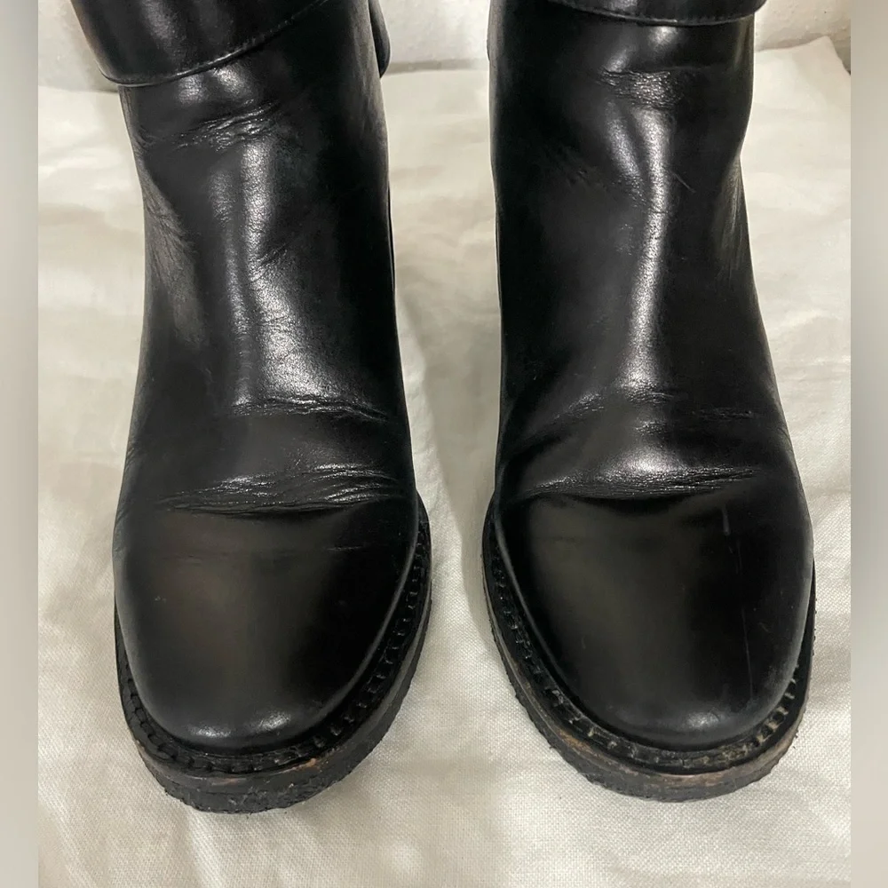 Tory Burch Women Kira Block Heel Booties Black size 6